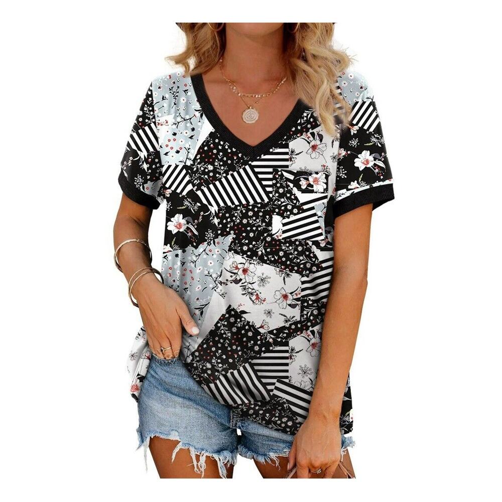 Moshu Soft Cotton Blend V Neck T Shirt , Versatile For Every Occasion 2XL